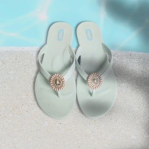 OkaB Mint Thong Sandals